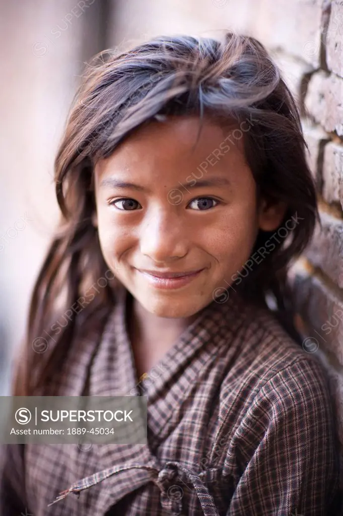 Young girl outdoors in Nepal