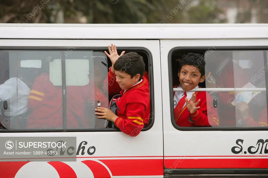 Students on bus