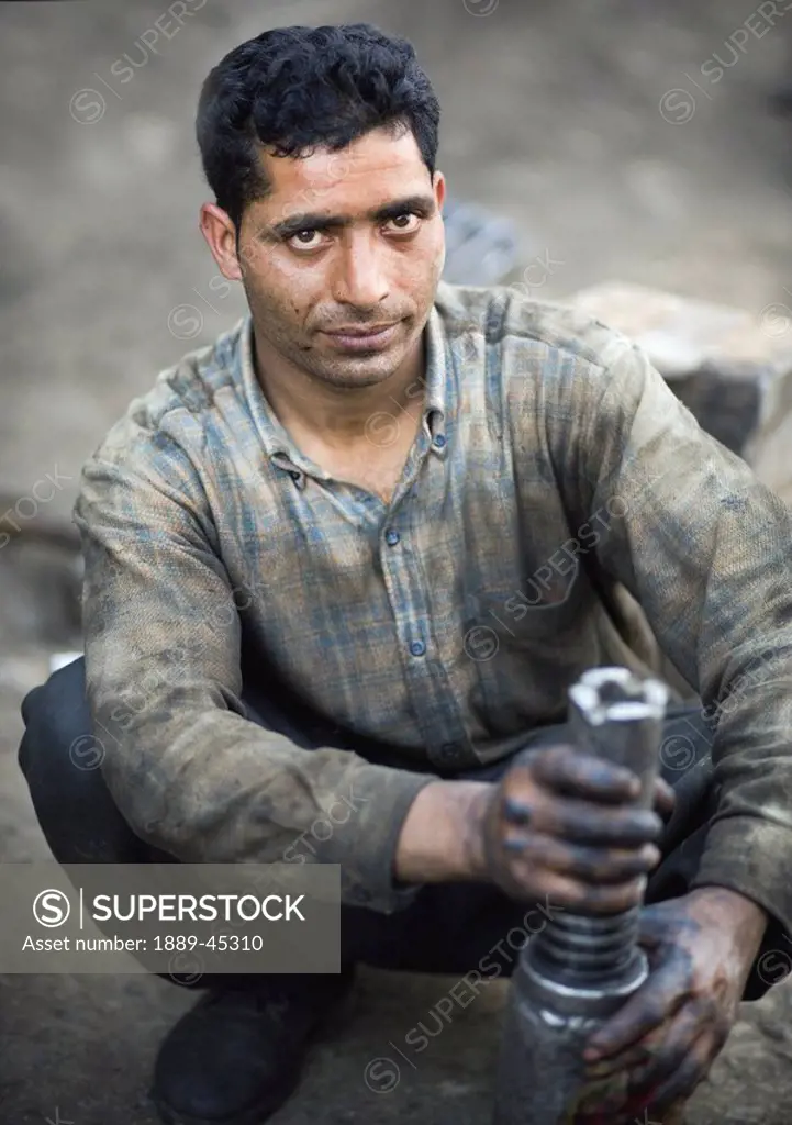 Portrait of male worker
