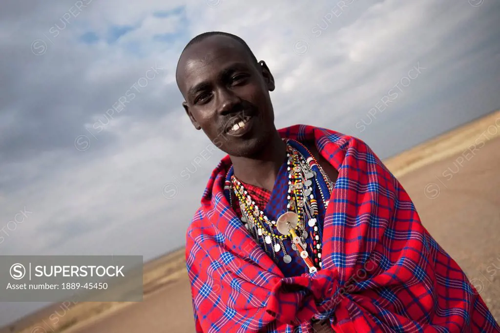 Man from a Massai Village, Kenya, Africa