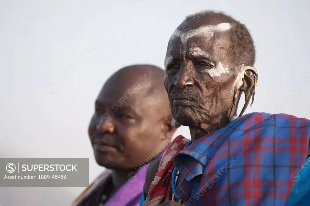 Maasai men, Kenya, Africa