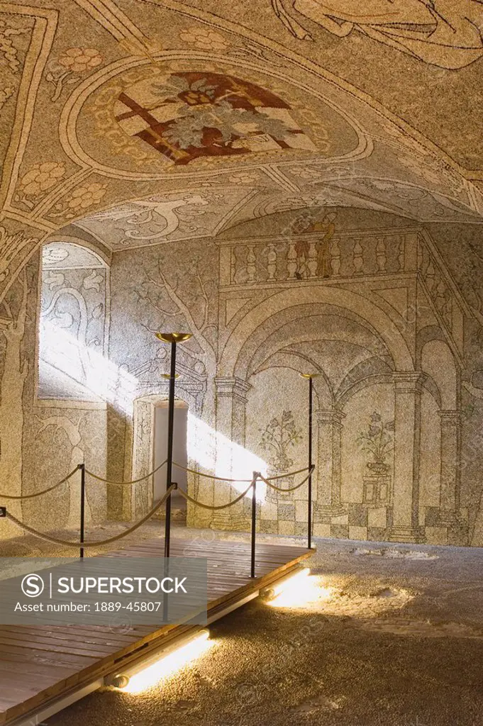 mosaic in a castle, grein, austria