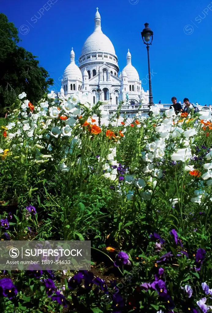 Sacre Coeur, Paris, France, Roman Catholic Basilica Built In The 19Th Century