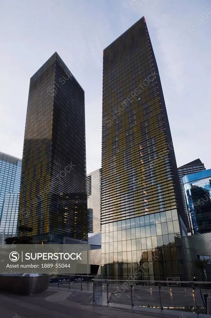 Las Vegas, Nevada, United States Of America, Two Building Towers