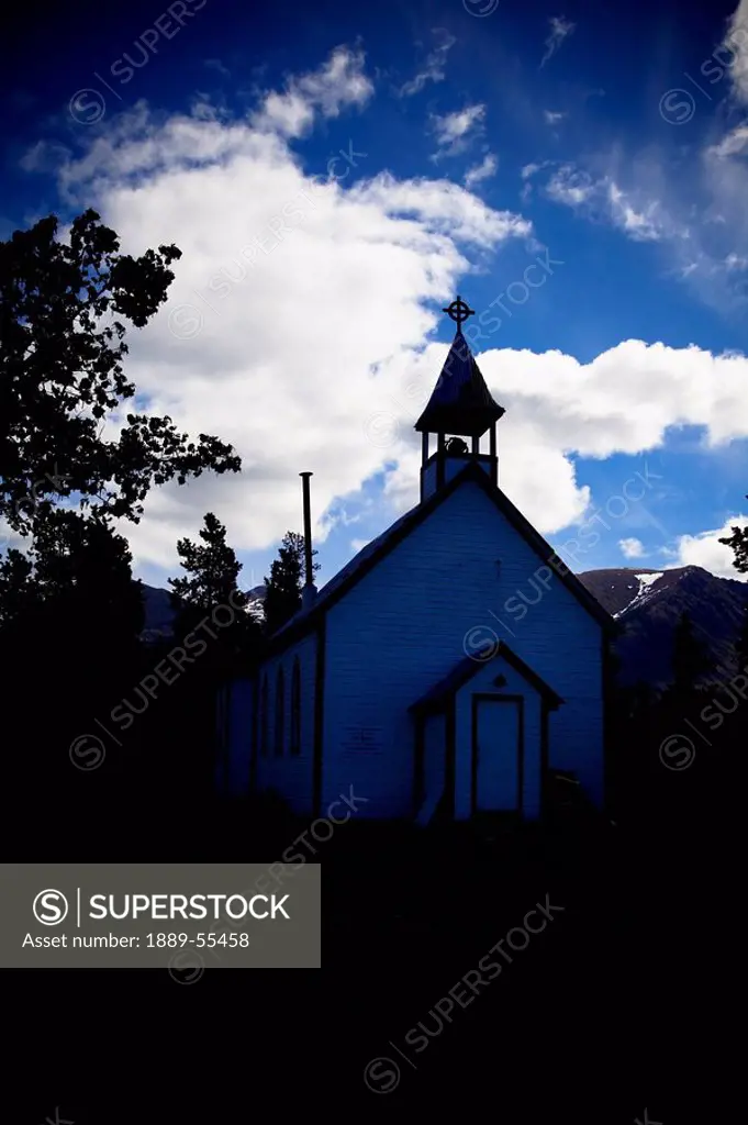 carcross, yukon territory, canada, st. saviour´s anglican church