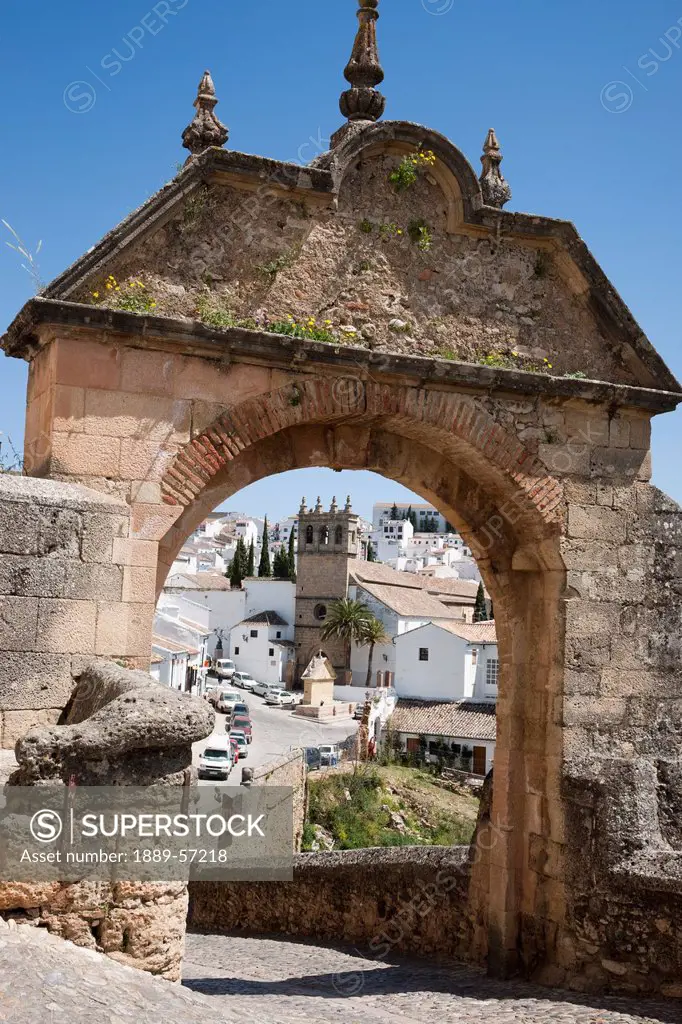 Gate Of Phillip V, Ronda, Malaga, Andalusia, Spain