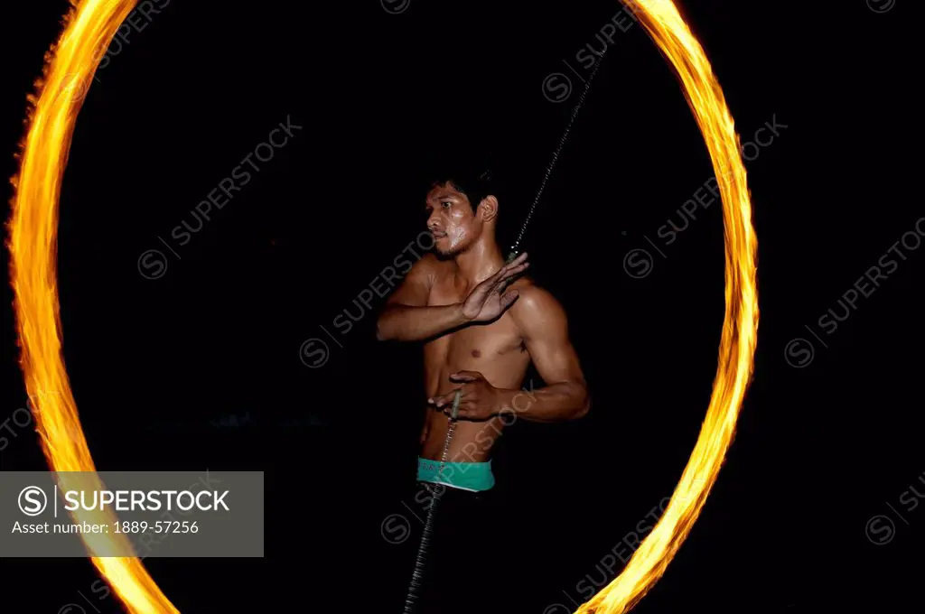 Man Dances With Fire, Samui Island, Koh Samui, Thailand