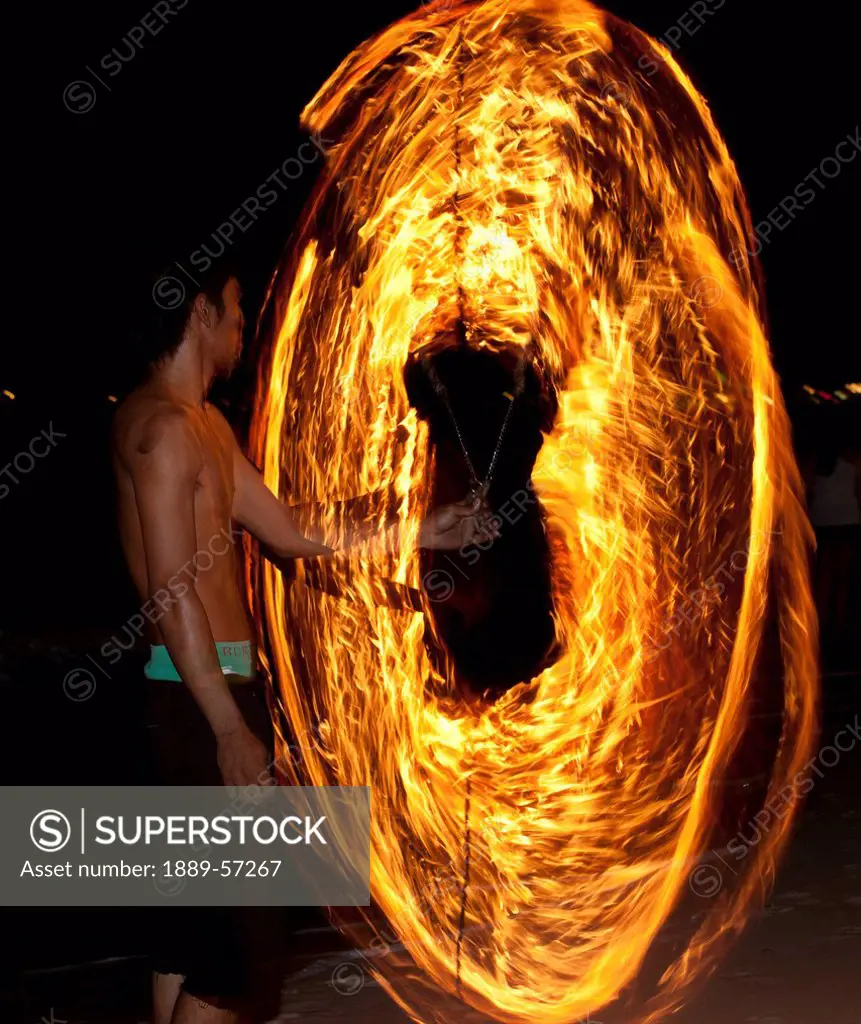 Man Dances With Fire, Samui Island, Koh Samui, Thailand