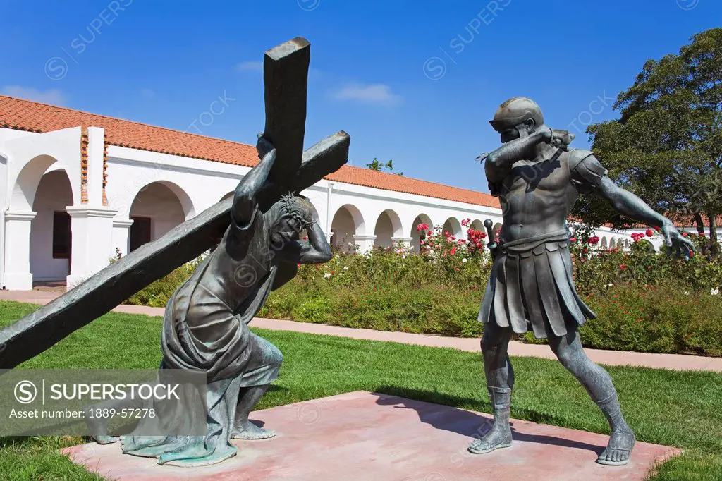 Statue At San Luis Rey Mission Church, Oceanside, California, United States Of America