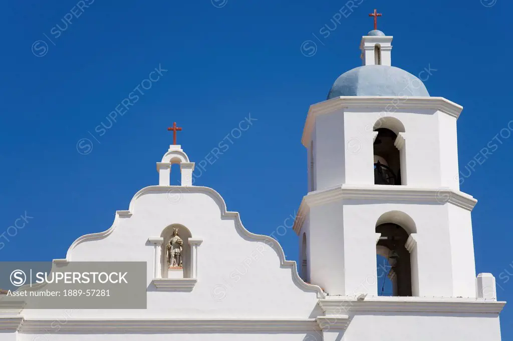 Bell Tower At San Luis Rey Mission Church, Oceanside, California, United States Of America