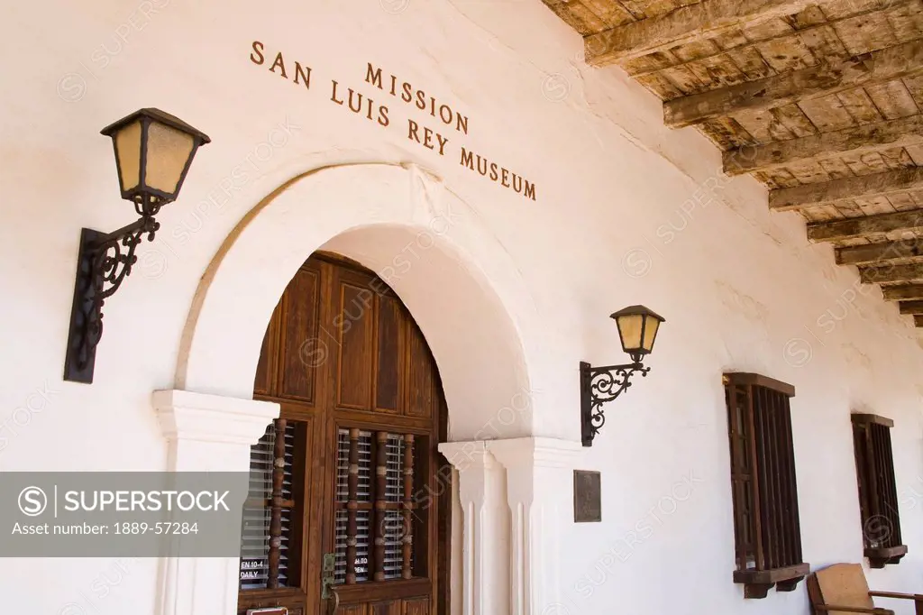 Museum Entrance At San Luis Rey Mission Church, Oceanside, California, United States Of America