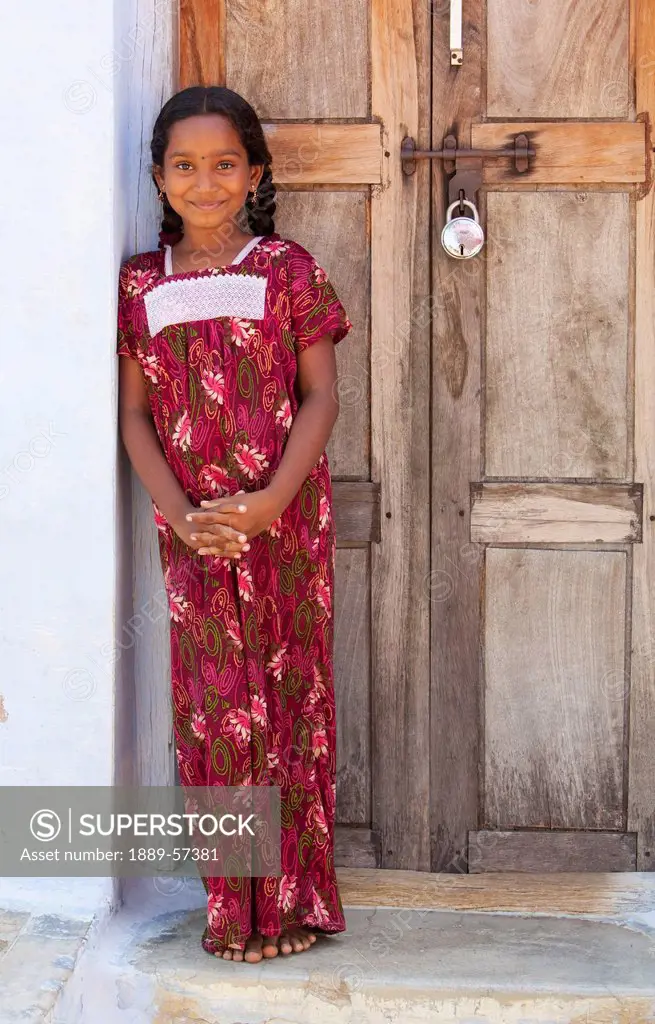 Portrait Of A Girl, Sathyamangalam, Tamil Nadu, India