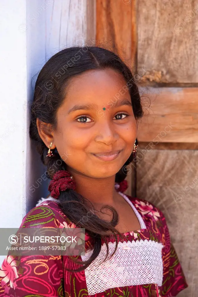 Portrait Of A Girl, Sathyamangalam, Tamil Nadu, India