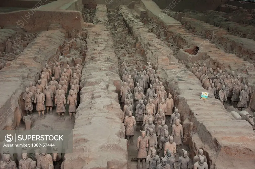 terracotta warriors, xian, shaanxi, china