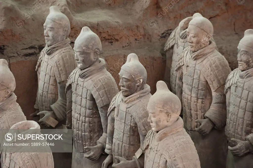 terracotta warriors, xian, shaanxi, china