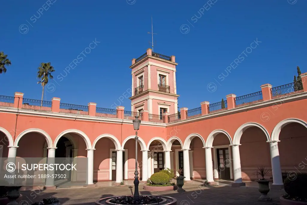 courtyard of the palacio san jose, concepcion del uruguay, entre rios, argentina
