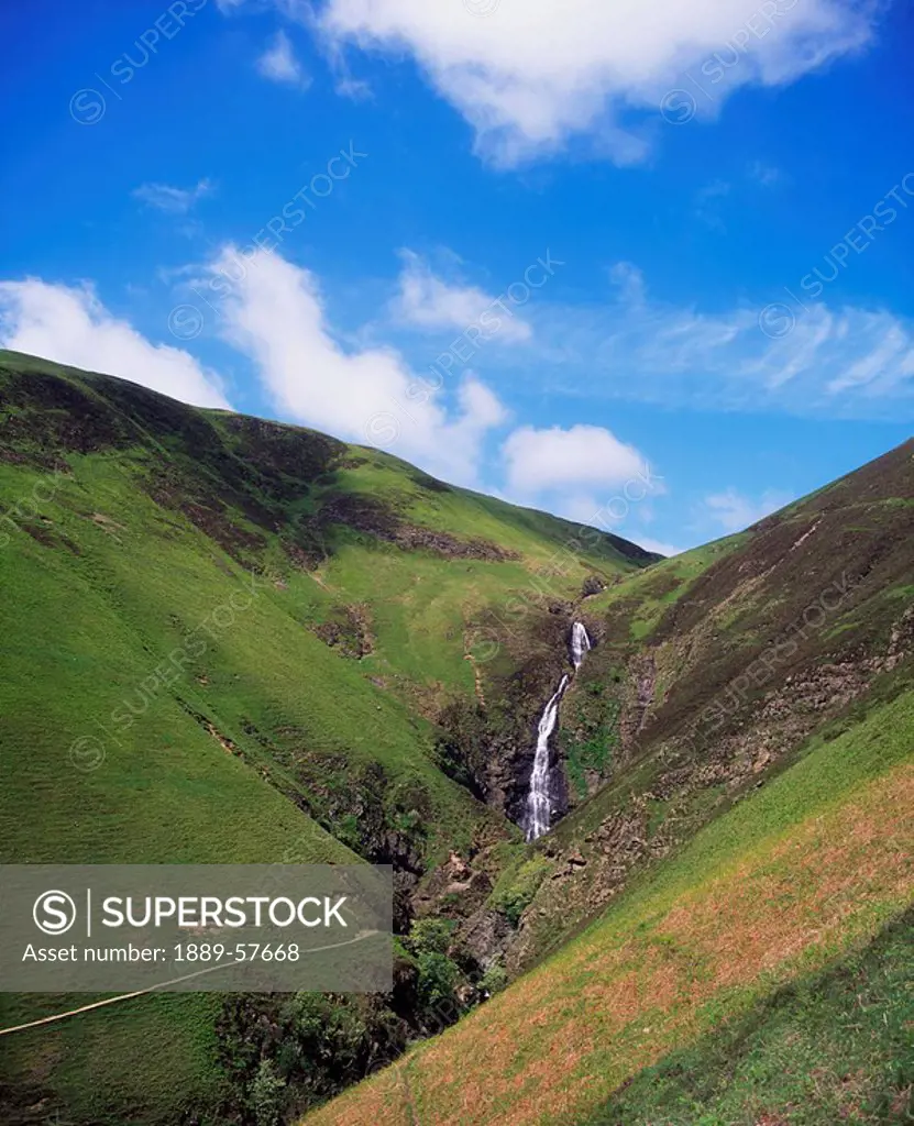 Grey Mare´s Tail, Scotland, 60_metre 200 ft hanging valley waterfall