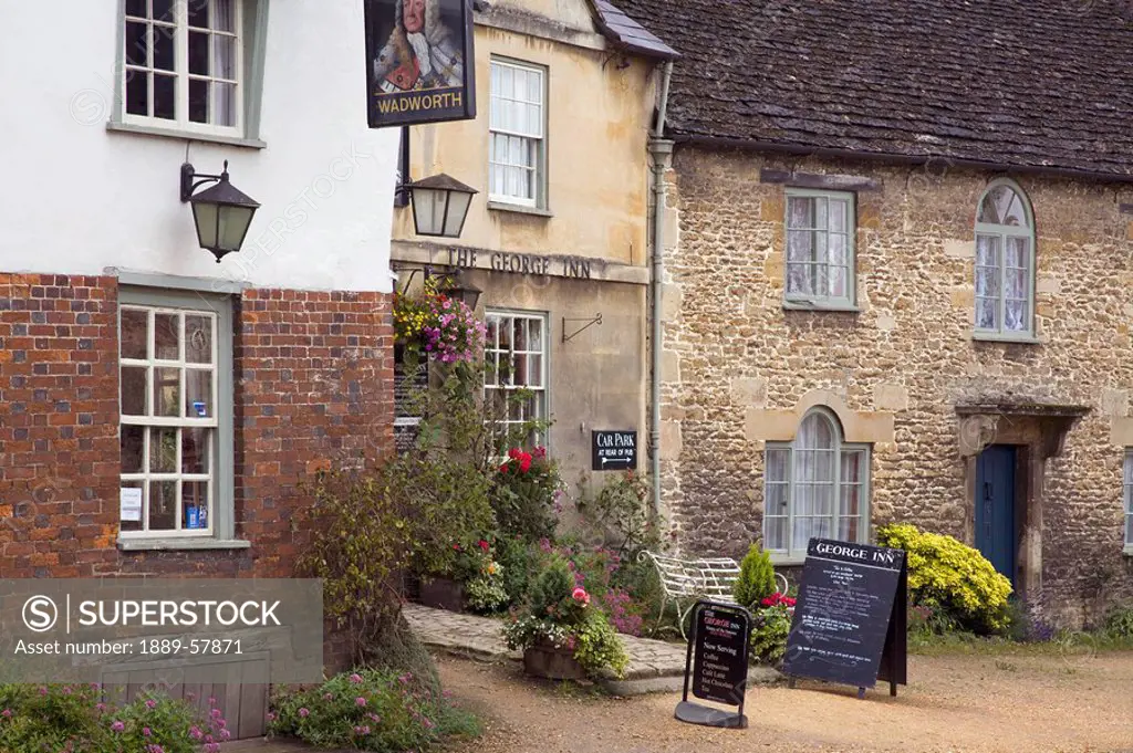 Exterior of inn, Lacock, Cotswolds, Wiltshire, England
