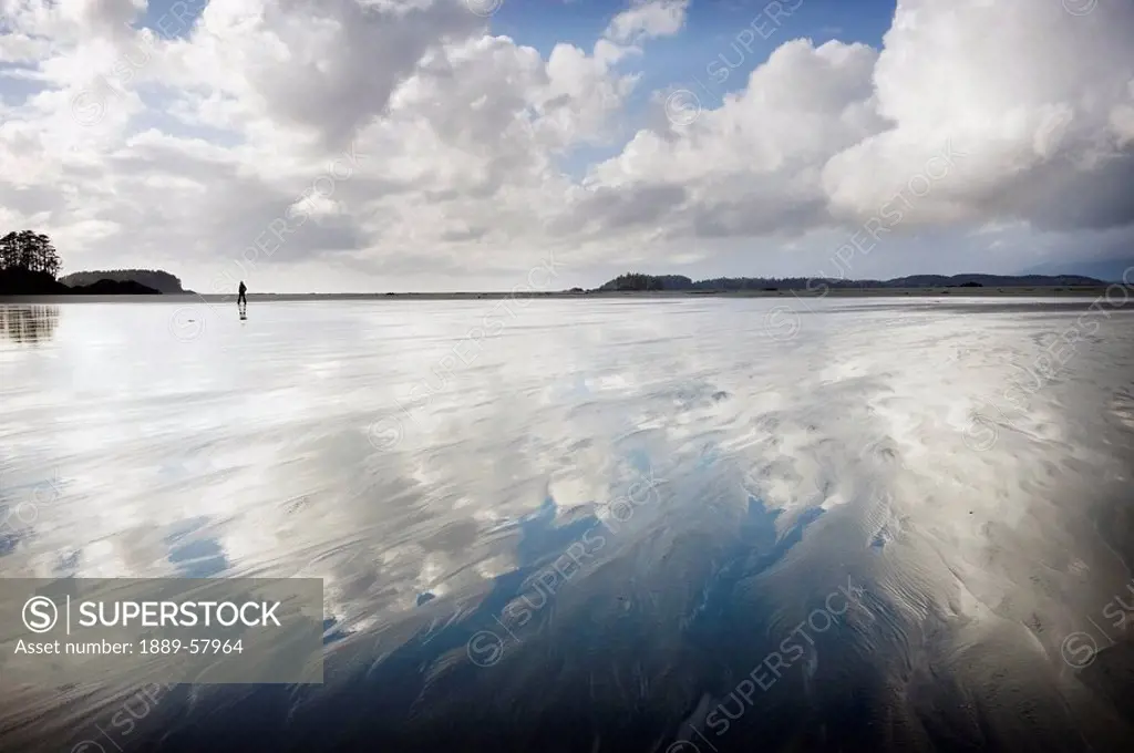 Cloud reflections, Tofino, Vancouver Island, British Columbia, Canada