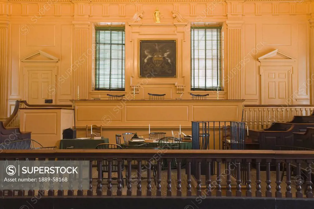 Assembly Room in Independence Hall, Philadelphia, Pennsylvania, USA