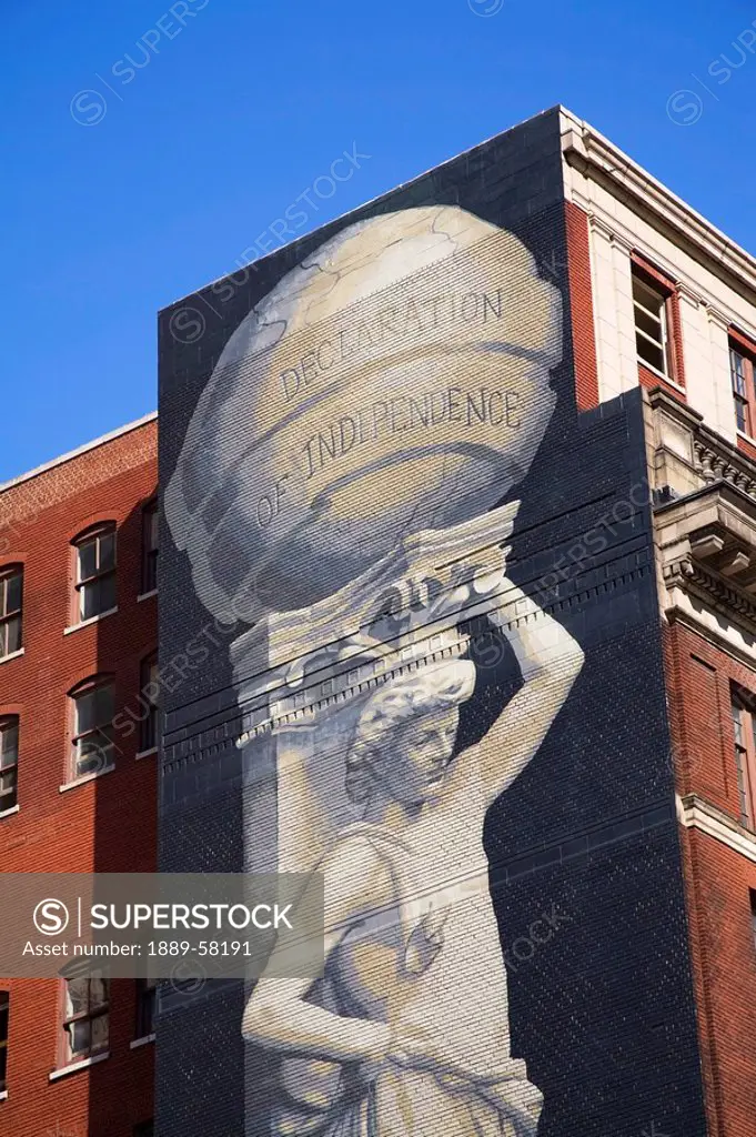 Mural on Arch Street, Philadelphia, Pennsylvania, USA