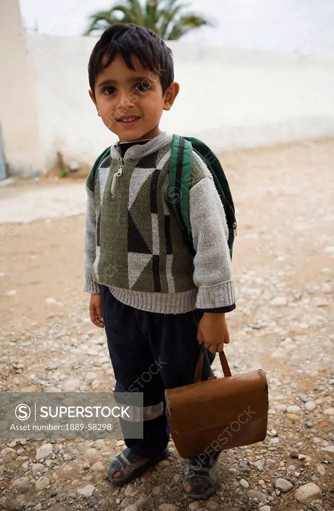 Schoolboy in Essaouira, Morocco