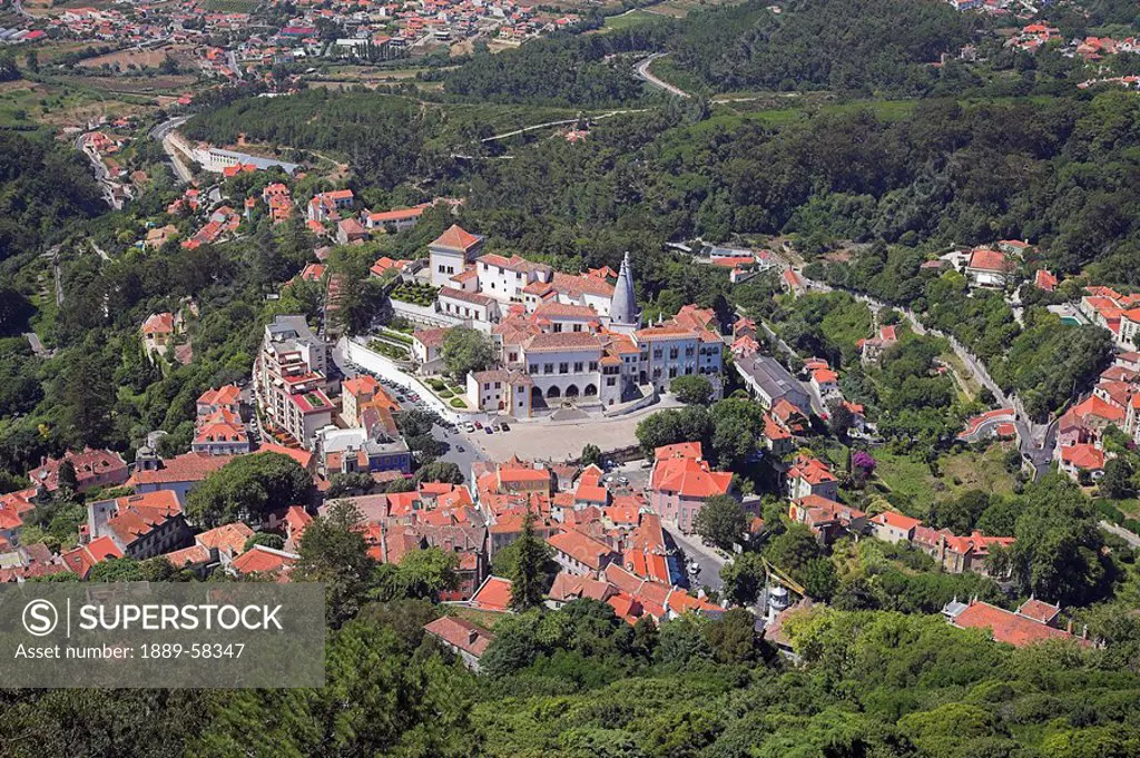 Aerial view of Sintra, Portugal