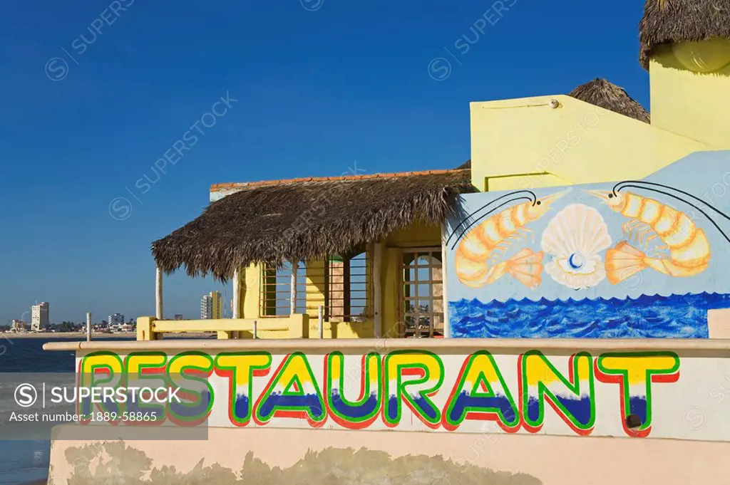Restaurant on Playa Norte, Mazatlan, Sinaloa State, Mexico
