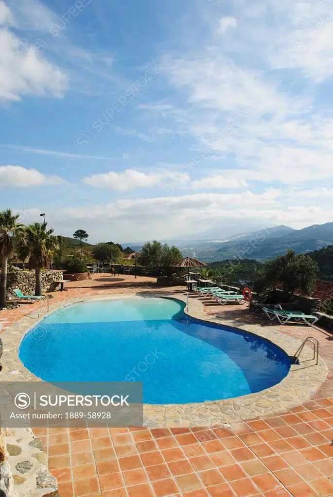 Swimming pool, Malaga, Andalucia, Spain