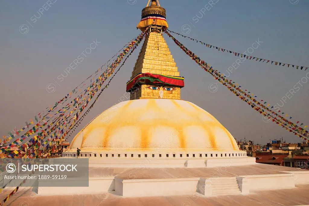 The stupa at Bodhnath, Kathmandu, Nepal
