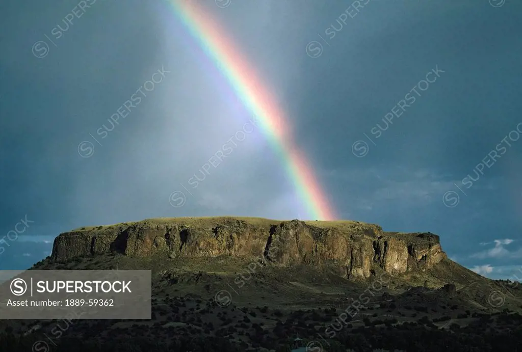 Rainbow over Black Mesa, Oklahoma, USA
