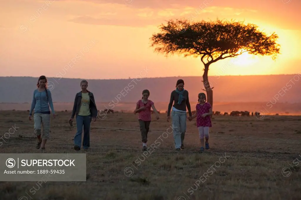 Sunset, Maasai Mara, Kenya, Africa
