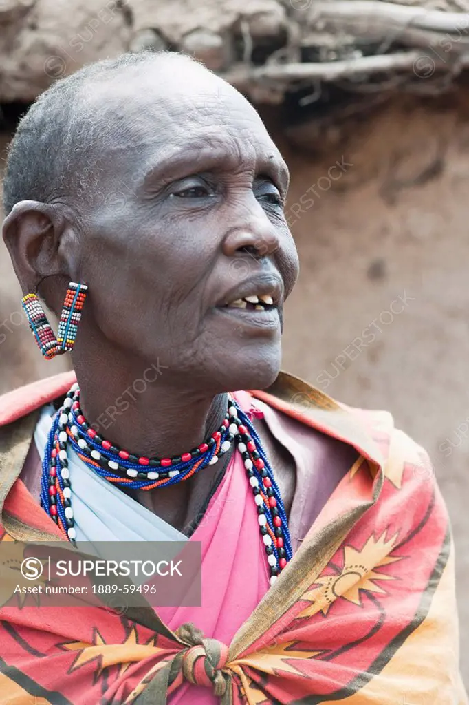 Man of Maasai Mara tribe, Kenya, Africa