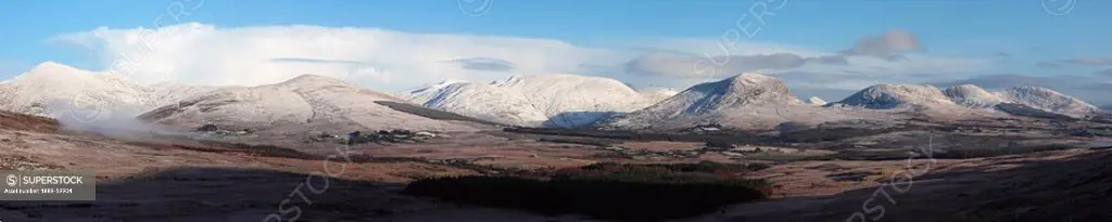 County Kerry, Ireland, The Kerry Mountains In Winter Near Blackwater