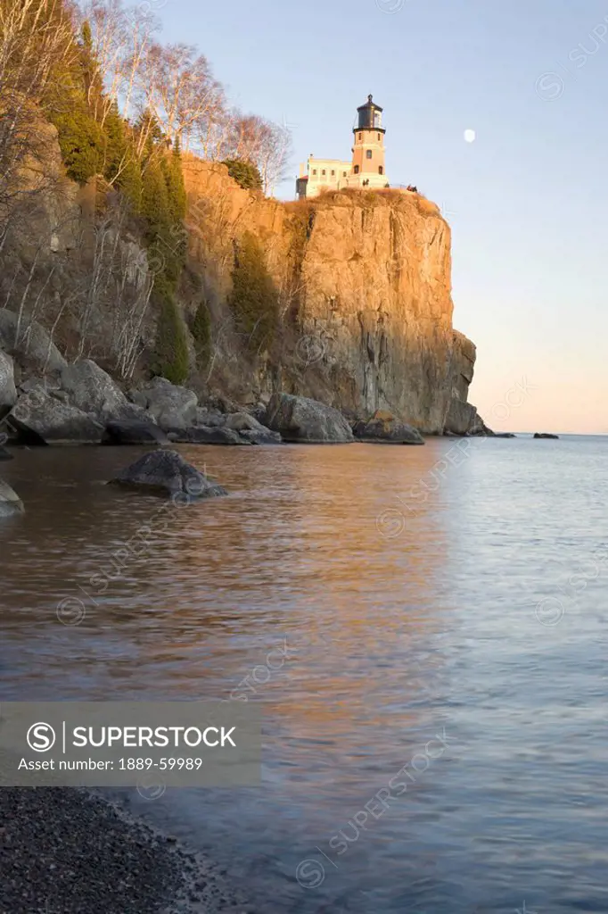Minnesota, United States Of America, Split Rock Lighthouse On The North Shores Of Lake Superior