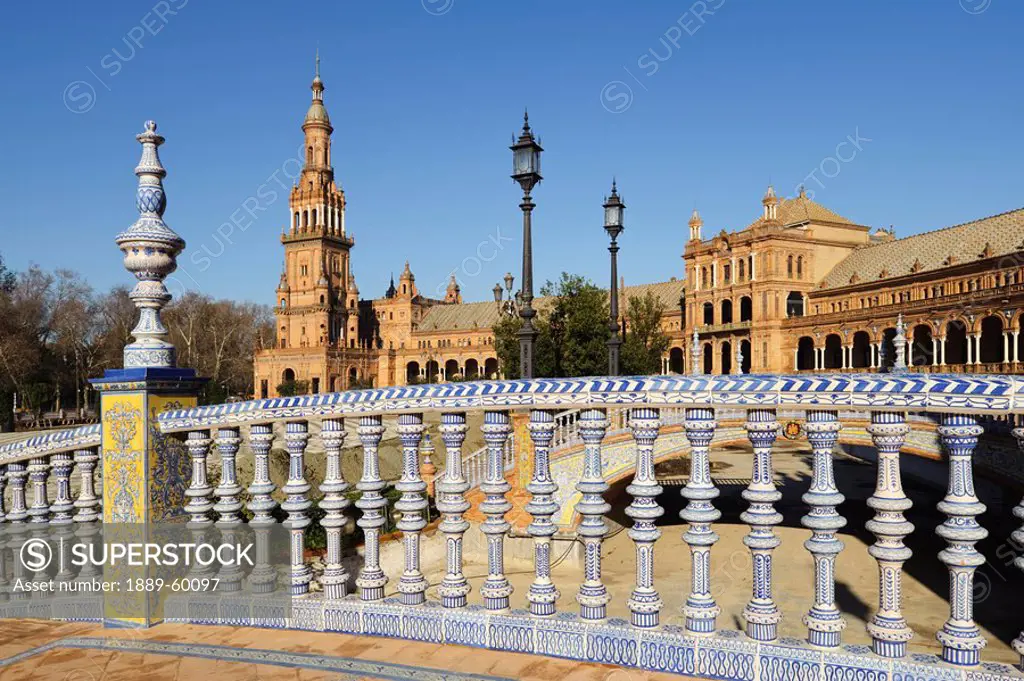 Seville, Andalusia, Spain, Plaza De España