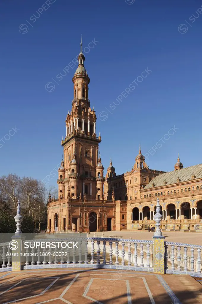 Seville, Andalusia, Spain, Plaza De España