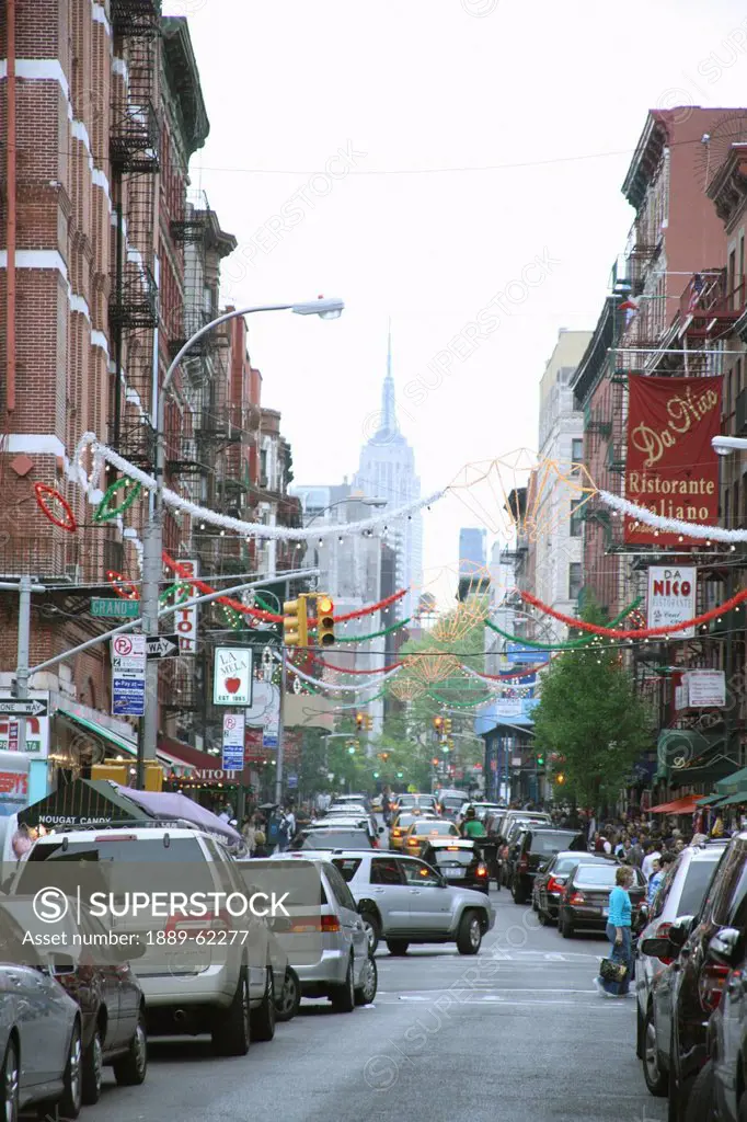 view of a busy street, new york city, new york, united states of america