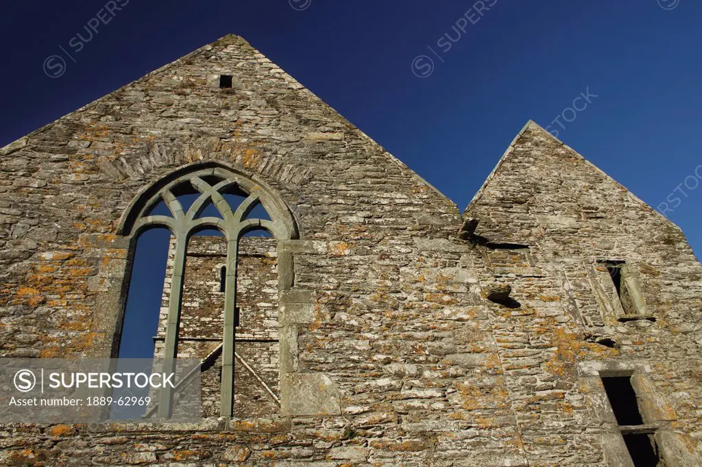 sherkin island abbey in munster region, sherkin island, cork county, ireland