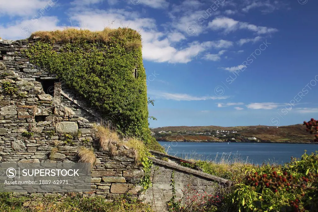ruins of an o´driscoll clan castle on sherkin island off the west cork coast in munster region, sherkin island, county cork, ireland