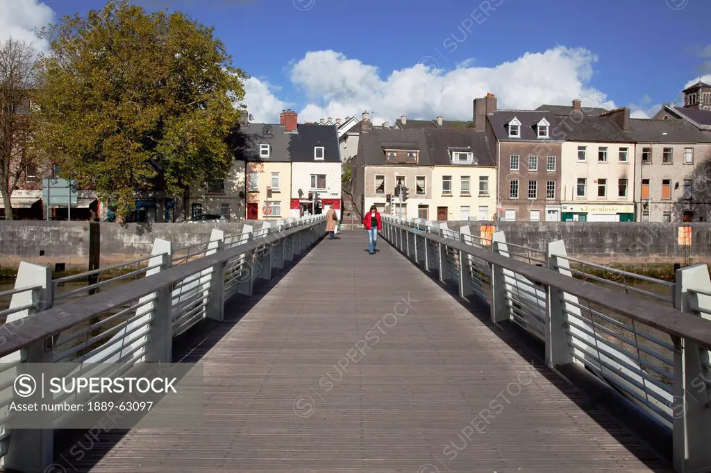 New Pedestrian Bridge Over River Lee, Cork City, County Cork, Ireland