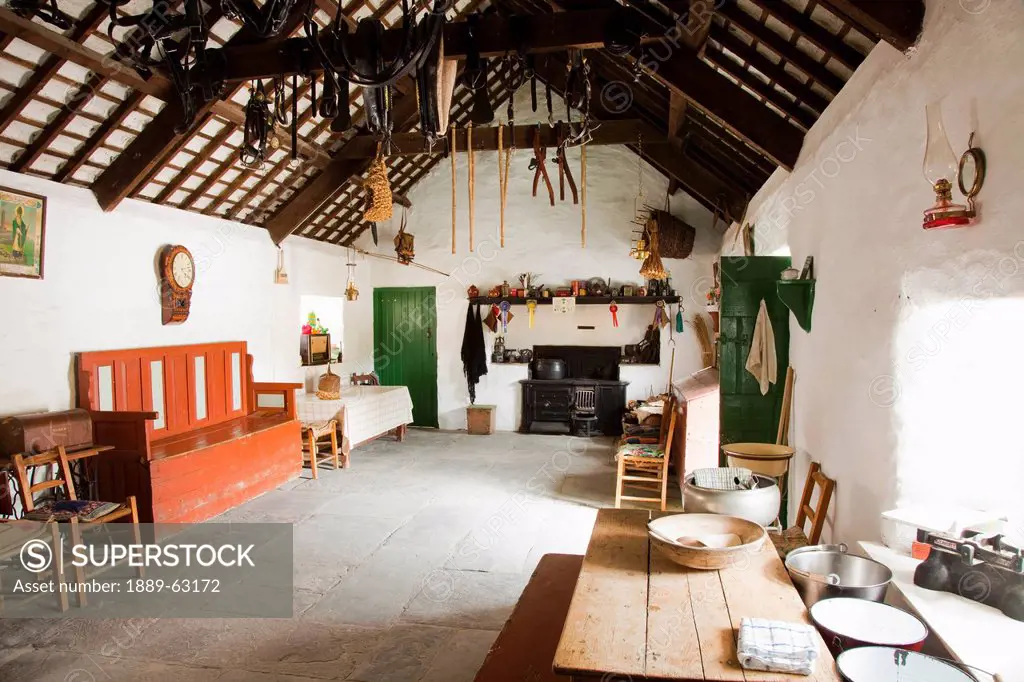 inside a traditional house, killarney, county kerry, ireland