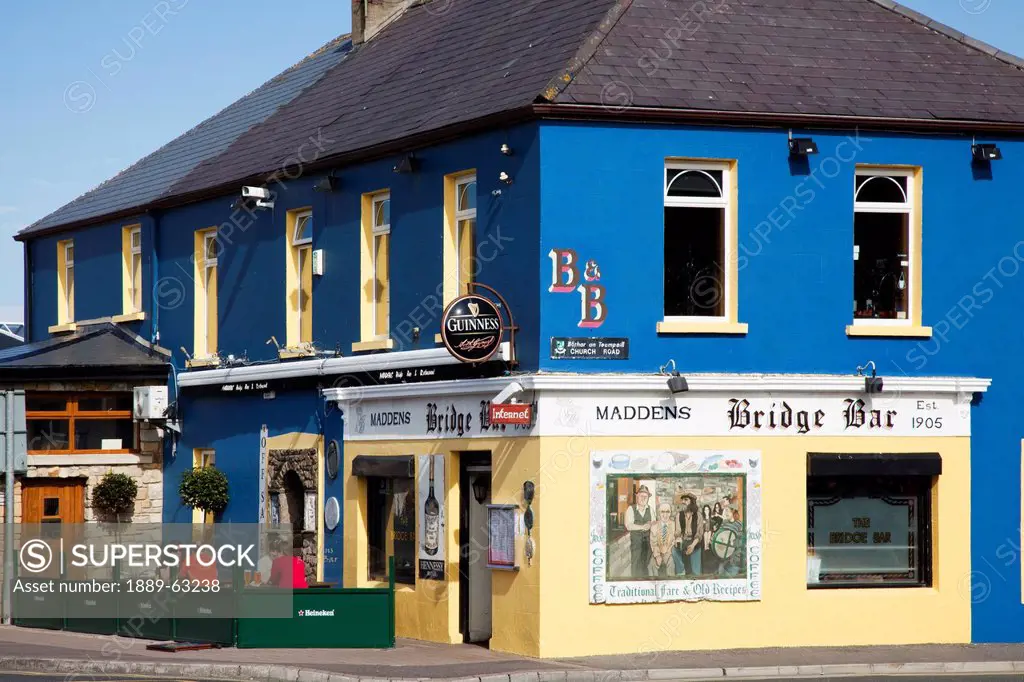 exterior of irish pub, bundoran, county donegal, ireland