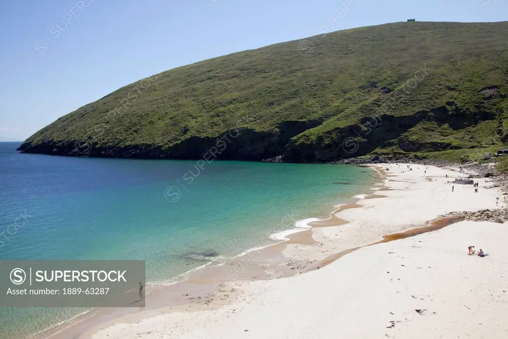 seashore scenic, keem beach, achill island, county mayo, ireland