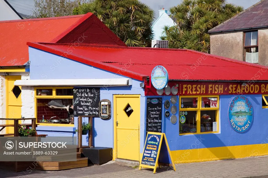 exterior of seafood restaurant, dingle, county kerry, ireland