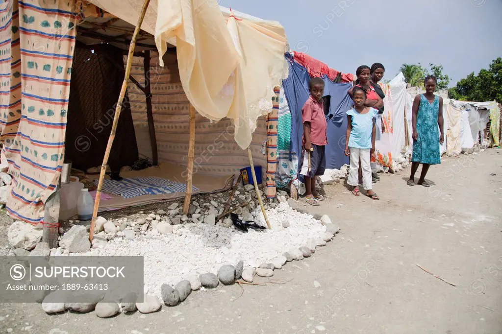 some displaced families take pride in setting up their makeshift home, port_au_prince, haiti