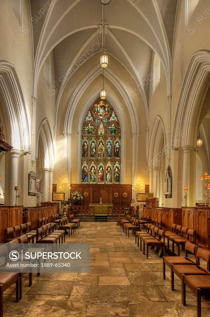 interior of down cathedral, downpatrick county down ireland