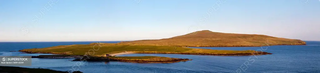 land surrounded by water, noss scotland
