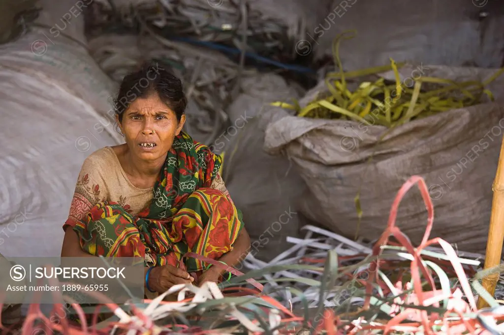 Female Vendor In Marketplace, Dhaka, Bangladesh