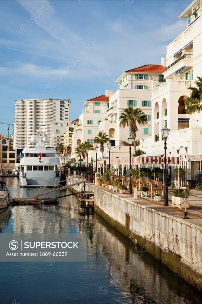 the new yacht harbor, gibraltar